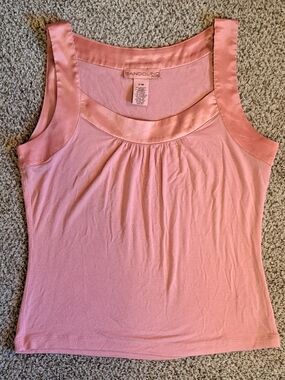 Vintage Y2K Bandolino Pink Tank Top Women's Petite Medium